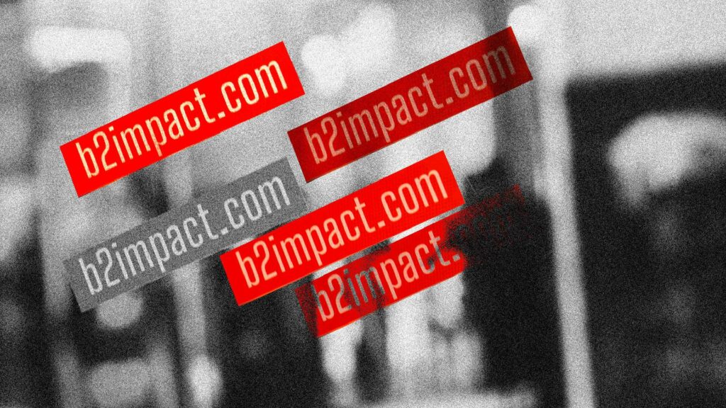 B2IMPACT Blog_B2IMPACT Sticker on Wall_Indoor Skydiving Centre