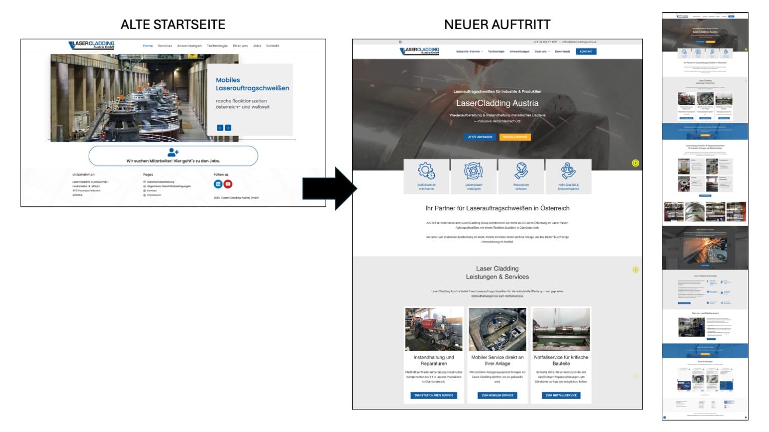 LaserCladding Startseite neues Design